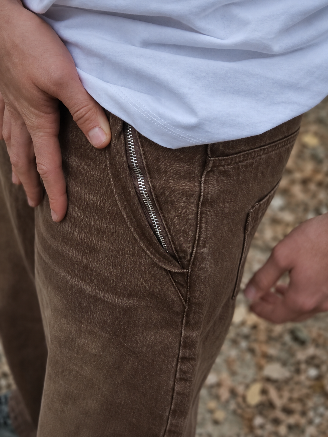 BROWN BAGGY MTB JEANS